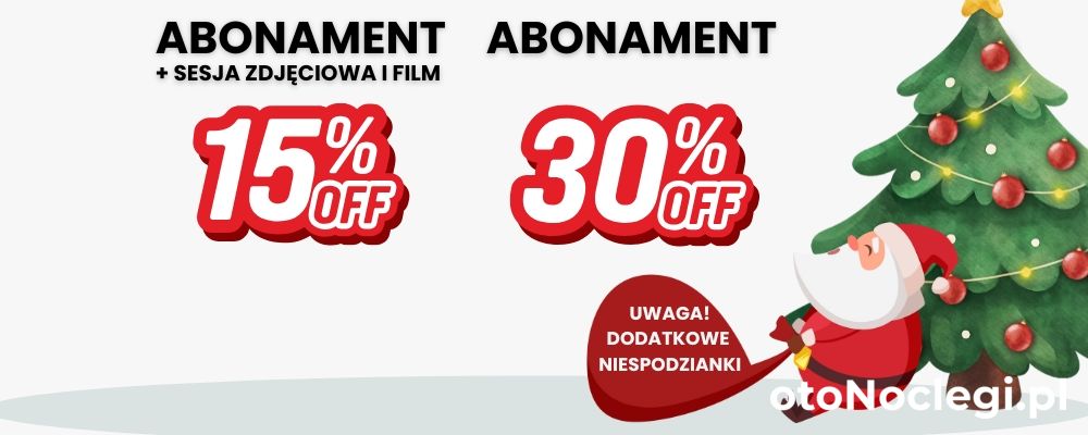 🎅 Mikołajkowa promocja Otonoclegi: roczny abonament taniej nawet o 30%! - zdjęcie główne