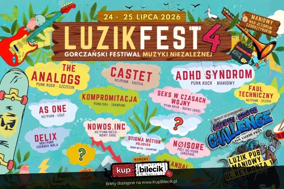 Luzik Fest 2026 - Gorczański festiwal muzyki niezależnej