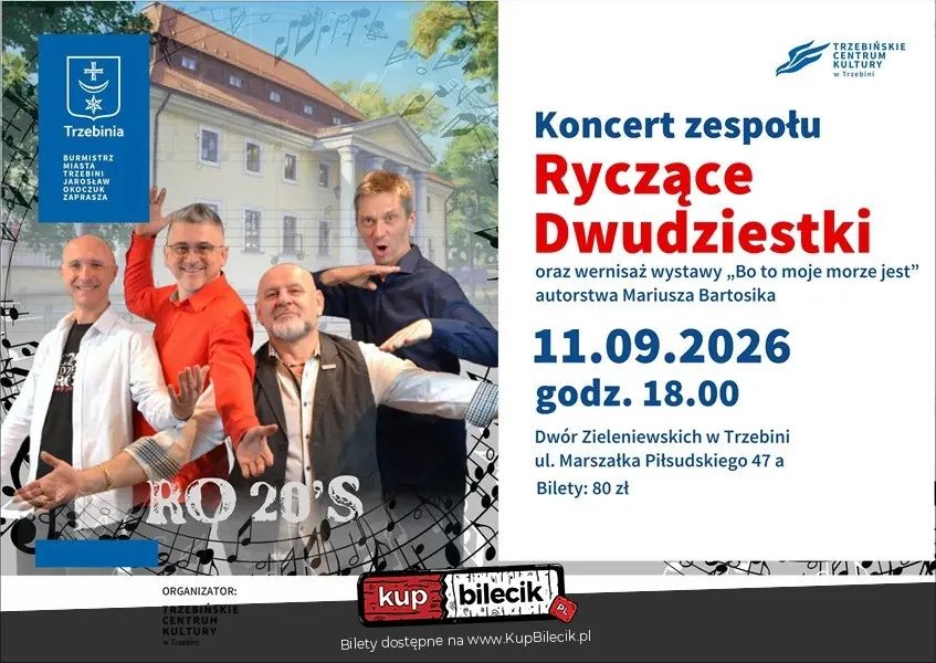 Koncert zespołu Ryczące Dwudziestki oraz wernisaż wystawy 