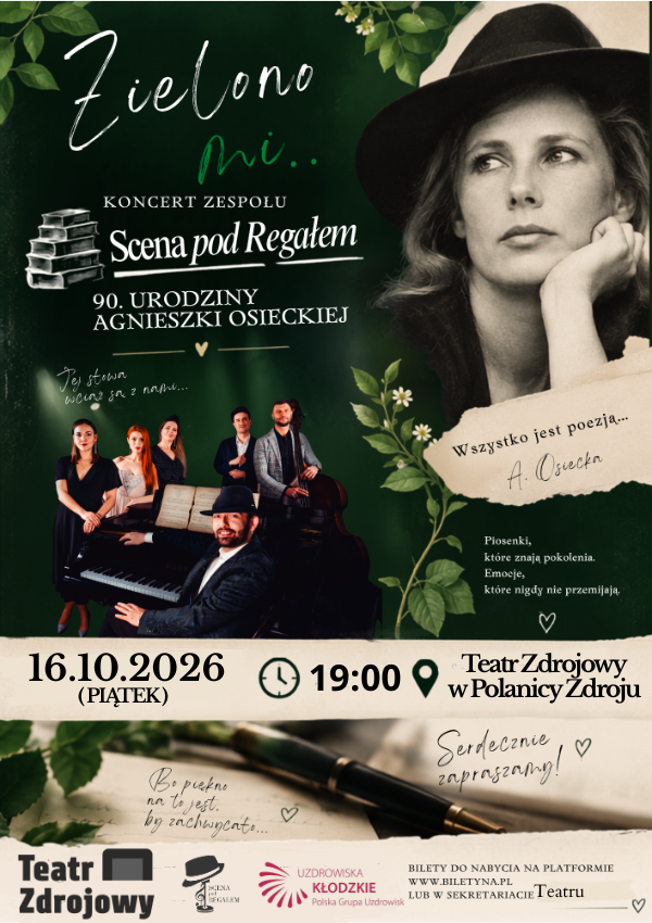 Koncert „Zielono Mi...” Zespołu Scena pod Regałem w Polanicy-Zdroju – Polanica-Zdrój
