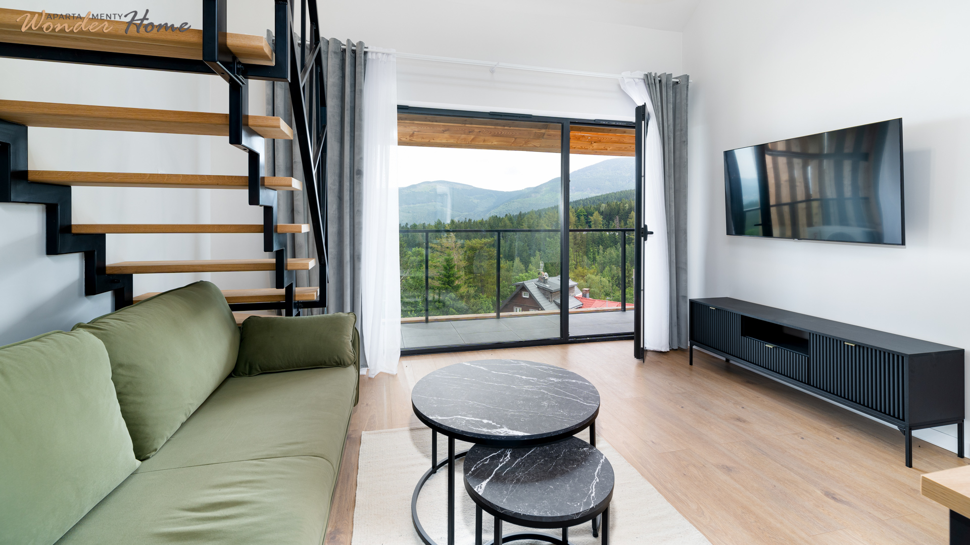 Apartament dwupoziomowy 6 osobowy z balkonem Mountain Luxury