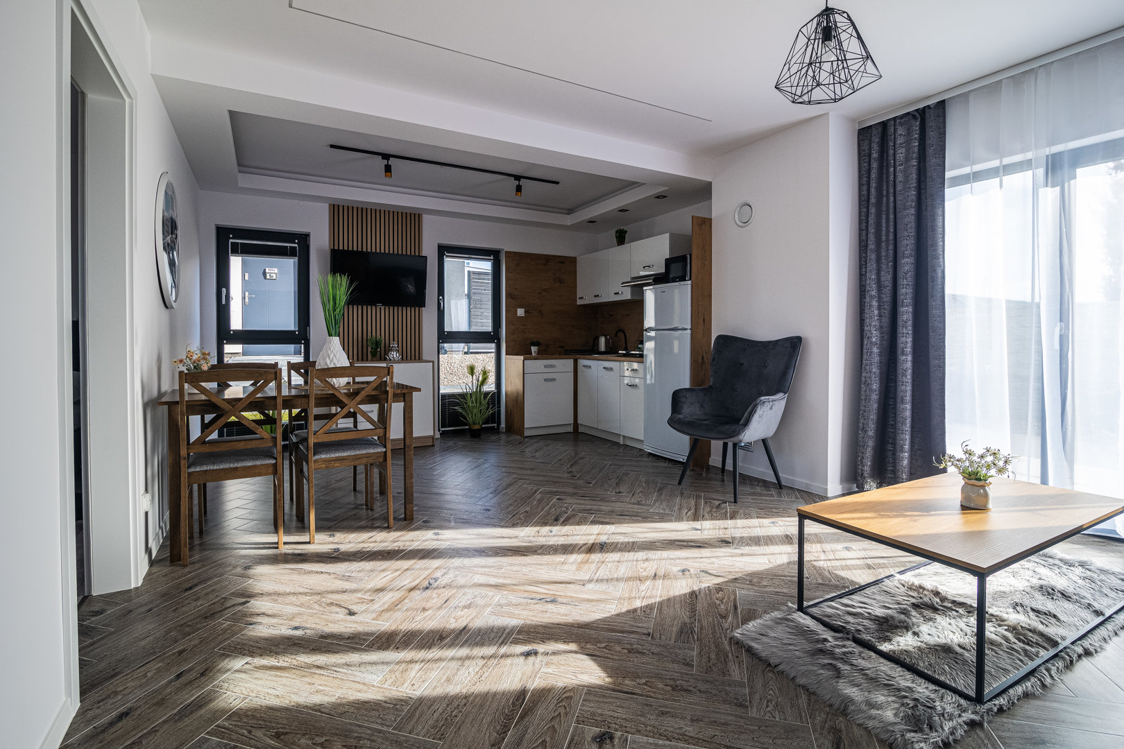 Apartament 4 osobowy z 1 sypialną i  tarasem