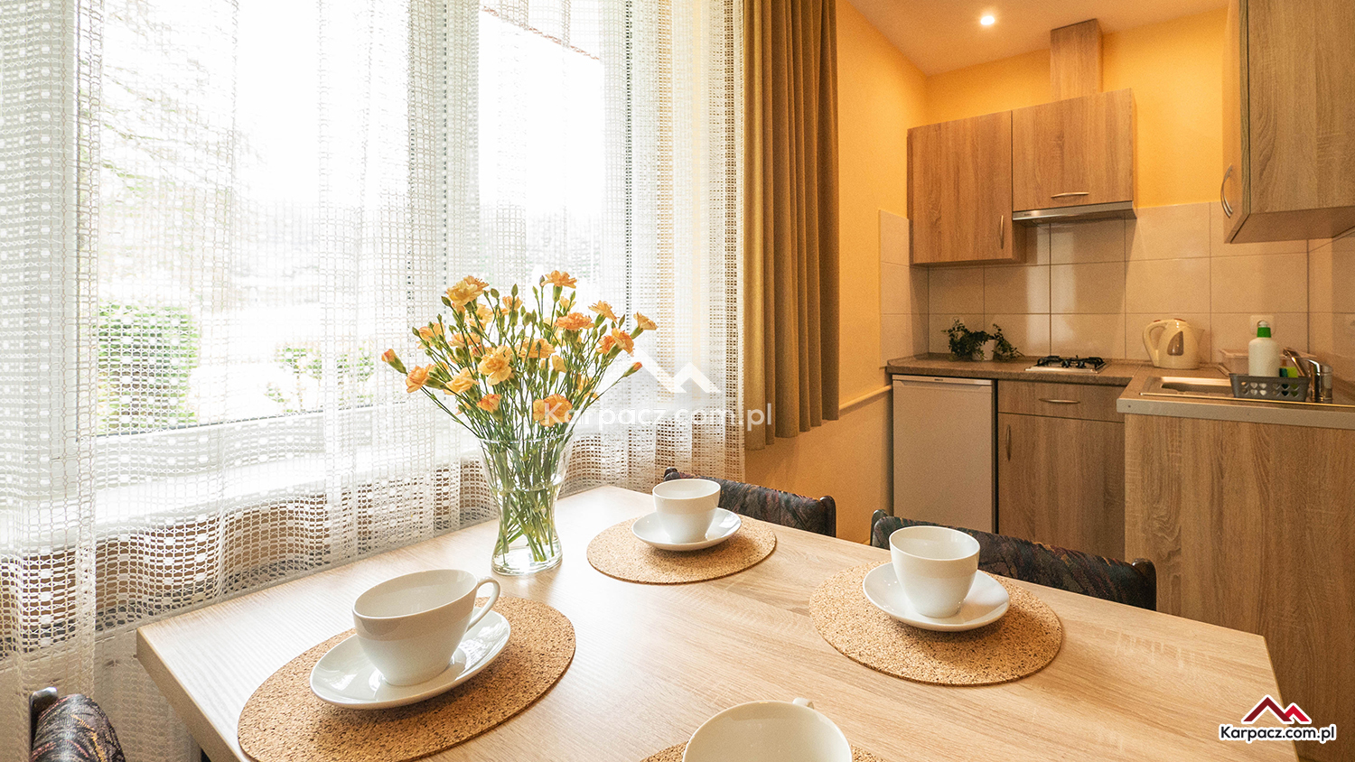 Apartament 4 osobowy  nr 1 z widokiem na ogród i góry