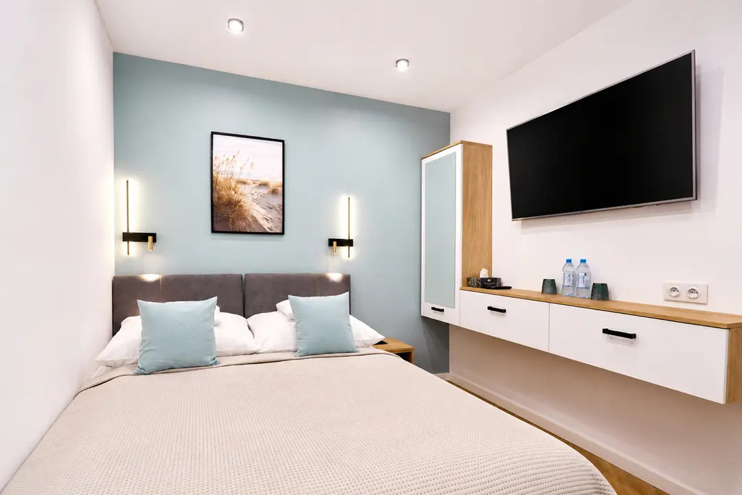 Apartament Rodzinny Komfort Plus z Patio – Dwie Sypialnie (4–6 osób)